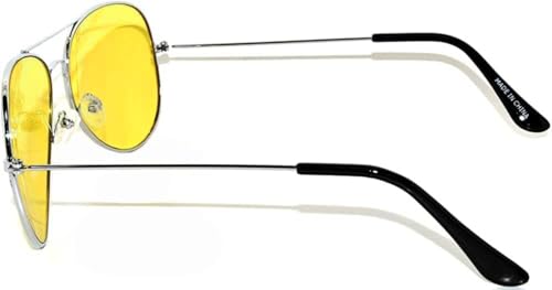 Image of OWL Aviator Sunglasses Mens Womens Metal Frame Assorted Mirrored, Smoke, Tinted Lens Colors