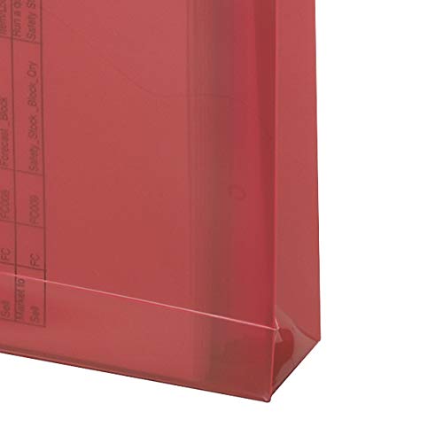 Smead Poly Envelope, 1-1/4" Expansion, String-Tie Closure, Top Load, Letter Size, Assorted Colors, 5 Per Pack (89501) #TOP3