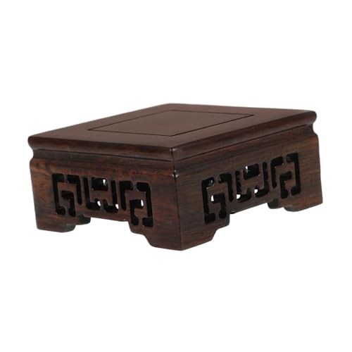 Holibanna base del vaso porta piante da casa alzata per piante da giardino pentola fiore In piedi piedistallo per vaso bonsai stand di piante in vaso di legno Dark Brown