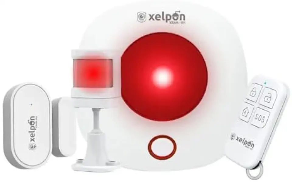 Kit Sistema Alarme Residencial Inteligente Wifi Sirene Alexa