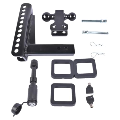 Enganche de remolque de 2 pulgadas con elevación de 8 pulgadas para remolcar caravanas 5