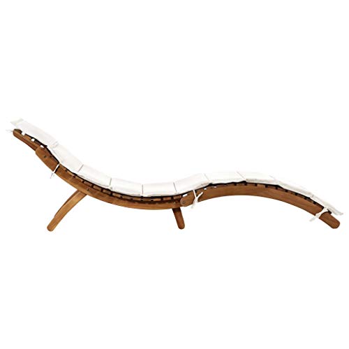 Tidyard Lettino Prendisole Pieghevole in Legno