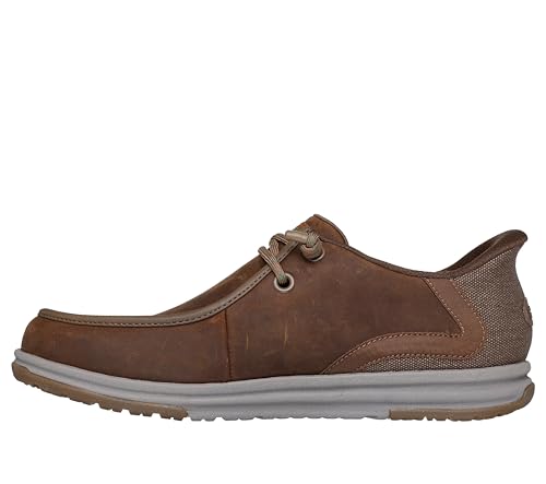 Skechers Men's John Deere Leather Moc Toe Bungee Oxford