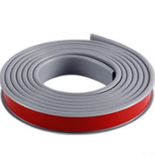 Besttoolifes Tira protectora de bordes de muebles en forma de U, 1 m, de goma TPE, para mesa, escritorio, armario, esquina, cinta de borde a prueba de bebés (gris, 25 mm)