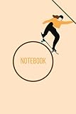  notebook/ journal: skateboard girl notebook -size 6x9inches- 100 white and lined pages, for school, home, office, travel..: 6x9in (15.24x22.86 cm) and 100 white and lined pages