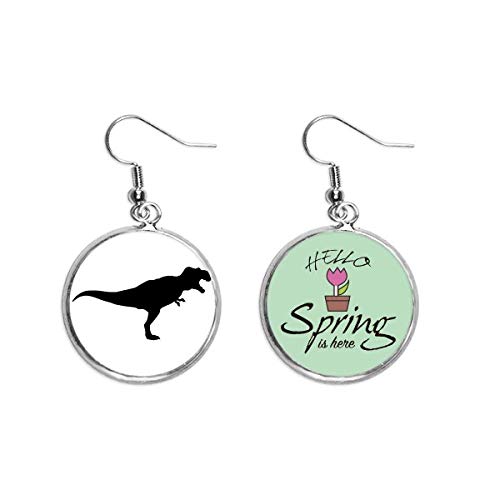Pendientes de dinosaurio con colgante decorativo de hueso fósil el regalo de primavera original
