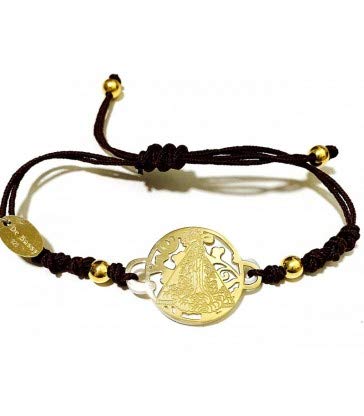 Argent sterling : Bracelet Vierge de la Santé d'une élégance rare