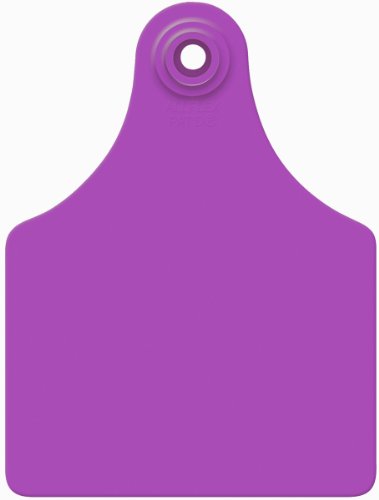 Allflex Global Maxi Blank Cattle Ear Tags 25 Ct Purple