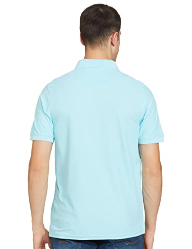 Image of Deniklo Men's Cotton Rich Half Sleeve Regular Fit Solid Polo T-Shirt (Available in Plus Size)