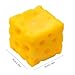 Yellow Cheese Squeeze Toy,Soft Novelty Toy, Rebounding Sensory,Help for Relax,Focus, Sensory Cheese for & Adults, Food Theme Cheese Cubes Squishy Toys,Stress Balls for Adults