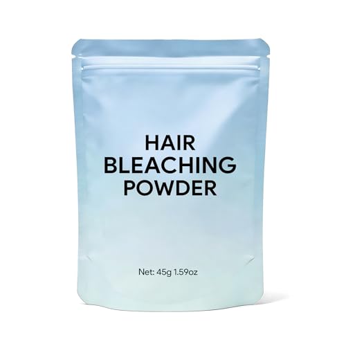 Hair Bleach Powder, Blue Lightning Bleach for Hair Lifts Up to 8 Levels, Complete Lightening Formula Rich in Glycerin, Protects & Repairs, 45g (1.59oz)