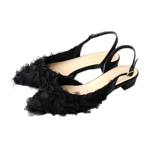 [�A�~�A�~] �~���[�� �p���v�X �o�b�N�X�g���b�v 3cm�q�[�� �T���_�� ���f�B�[�X (�u���b�N(�t�F�U�[),23.0cm�`23.5cm) CX3018