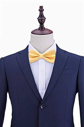 Ausky 6 Packs Elegant Adjustable Pre-Tied Bow Ties For Men Boys In Polka Dot Style (Q) #TOP6