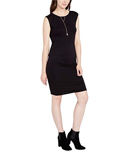 Robe bodycon anti-pli pour silhouette affinée grâce au design noir Rachel Roy sans manches