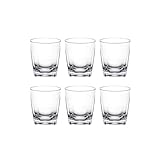 VESTA Juego de 6 tumbler Party – Transparente – 8 x 9 cm – SAN – Fabricado en Italia