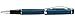 Xezo Brass Fine Rollerball Pen in French Blue Metallic Color, Diamond-Cut Engraved, Platinum Plated, Serialized (Incognito Blue R)