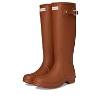 Hunter Women's Original Tall Boot Rain, Medium Brown, 9