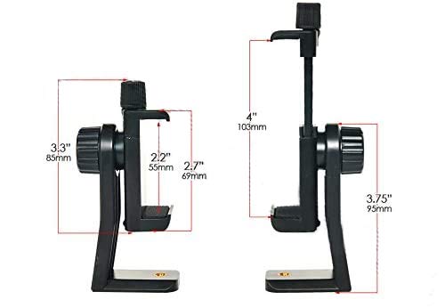 Acuvar Heavy Duty Rotating Smartphone Tripod Mount Holder. Fits Iphone 11 Pro Max, 11 Pro, 11, X Xs Max Xr 8, 8+, 7, 7 Plus, 6, Se 2, Samsung Note Galaxy S20 S10 Android And Many Phones #TOP2