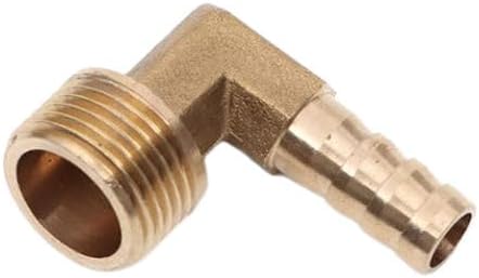 1/8-1 inch BSP Male Thread x Barb Hose Tail Brass Elbow Pipe Fitting Pagoda Joint Water Adapter Natural Gas Quick Connector(25mm-1 M)