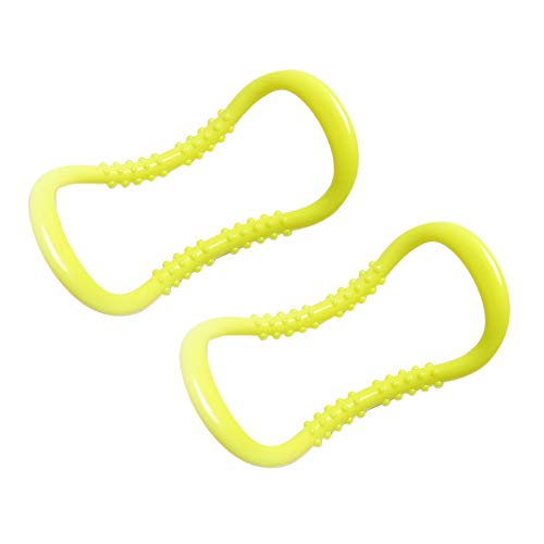 Ajcoflt 2 pcs Yoga Círculo Resistência Ao Estiramento Anel Pilates Fascia Massagem para Relaxamento