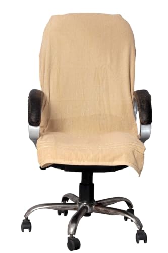 Image of ROMAN HOME Car & Office Chair Towel with 2 Tie Knots| Super Soft 400 GSM (2, Mango)