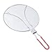 K BASIX Splatter Screen for Cooking - Silicone Foldable Handle - Stops Hot Oil Splashes - Protects Skin from Burns - Grease Guard for Frying Pan Keeps Your Kitchen Clean - Ultra Fine Mesh - 13"