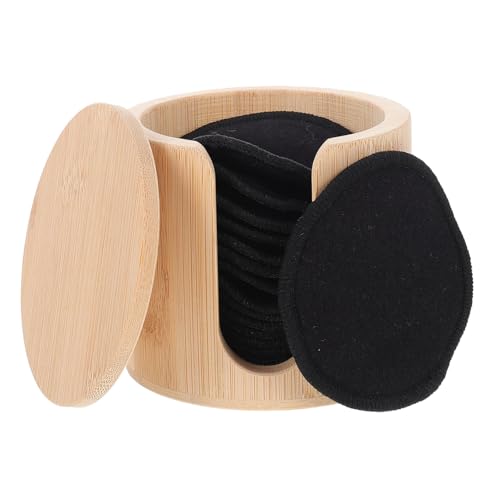 CALLARON 16Piezas Almohadillas De Maquillaje De Reutilizables Para Desmaquillar y Limpiar Bolsa De Malla y Estuche