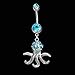 Produktbild SeniorMar-UK P0163-BF Exquisite Mode Octopus Zirkon Bauchnabel Dekoration Geschenk