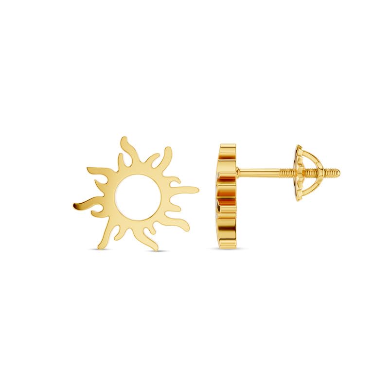 9/14/18 KT Sunshine Yellow Gold Earring For Women-image-13