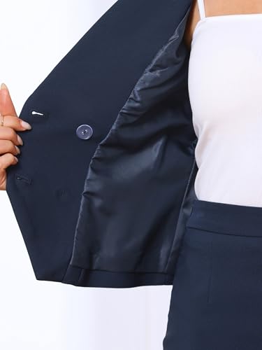 Blazer bureau revers cranté et jupe crayon ensemble 2 pièces