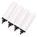 YKMGON 4 PACK 7" Gravity Drinking Water Ceramic Replacement Candle Element Filter with Activated Carbon, 7-Inch Gravity Water Replacement Filter for Basic Gravity Water Filter