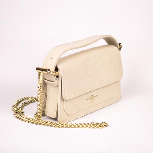 Image of Premium Italian Leather Handmade in Florence, Italy. Small Crossbody Bag for Women with a Detachable Strap Made in Italy