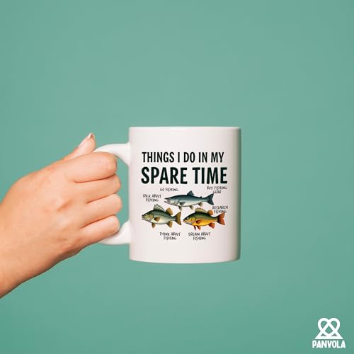 Taza de cerámica Panvola 11 oz color blanco miniatura 6