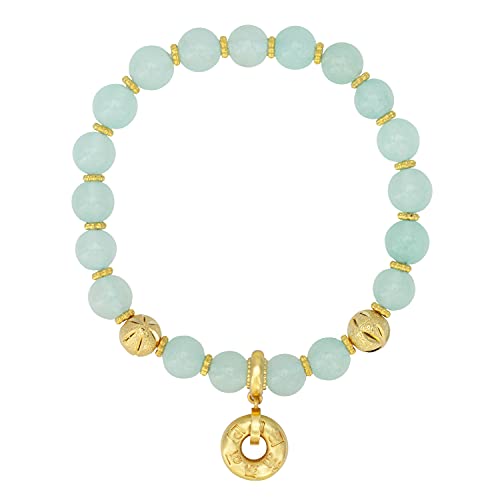 Image of ZenBless Fengshui Porsperity Jade Bracelet Lucky Charm Feng Shui Black Obsidian Wealth Bracelet Gift for Men Women with Gold Plated Pi Xiu Pi Yao Attract Wealth Good Luck(Green)