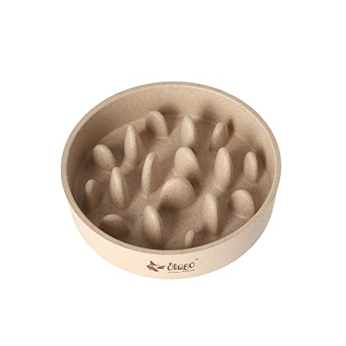 Dingo Fressnapf für Hund rutschfeste langsam Schüssel Futter aus Bambus Hundenapf 1430 ml 14473