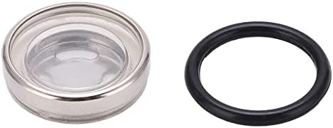 Aramox Brake Sight Glass, Universal Motorcycle Brake Master Cylinder Reservoir Sight Glass Front Rear Replacement for (18mm)