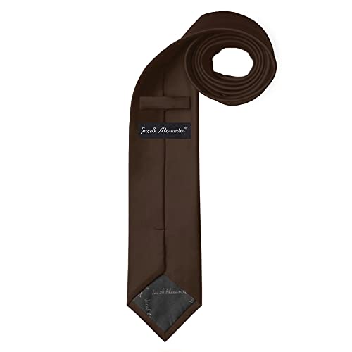 Image of Jacob Alexander Men's Extra Long Solid Color Tie