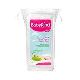 MULTIUSOS: Las almohadillas de algodón cuadradas gigantes BabyKind tienen forma de toallita y resultan más eficientes que las bolitas de algodón. Son ideales para limpiar o secar zonas delicadas y aplicar o retirar el maquillaje.