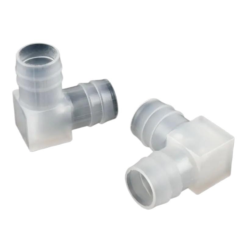 Raccordo per Tubo Flessibile, Connettore a Gomito a Pagoda in PP di qualità for irrigazione da Giardino e Acquario, Misure Multiple, Confezione 3-100 Pezzi(16 * 16mm,100Pieces)