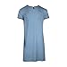 Nightshirt for Men Nightgown Short Sleeve V Neck Sleepshirt Pajama Shirt Summer Comfy Big & Tall Henley Sleep Gowns Sweatshirt for Men Blue