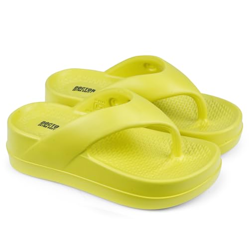 Image of DOCTOR EXTRA SOFT Women's EVA Flip Flop Slippers| Lightweight Comfortable Sandals| Thick Sole Cushion Slip-On, Waterproof Cloud Soft Platform Thong for Summer Beach, Pool & Indoor Outdoor Wear D-557