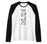 Enjoy Skateboarding Graphic Tee Shirts, Colorful Skateboard Raglan