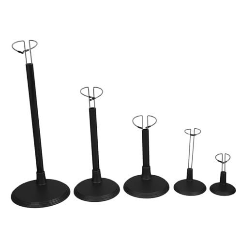 SOIMISS 5 Piezas Soportes Ajustables para Muñecas Base Estable Soporte Figura Acción para Exhibición y Colección