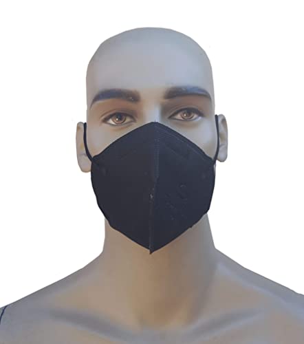 Mascara Pff2 Preta Respirador N95 com Inmetro Super Safety Kit de 5,10,20,25,50,100 Unidades (KIT CO