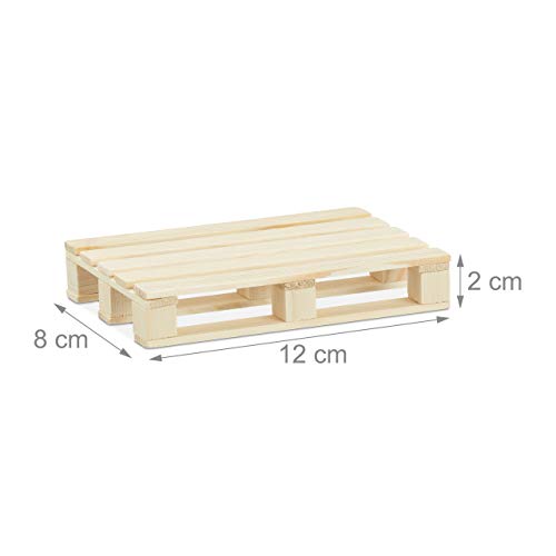 Dessous de verre palettes en bois lot de 48, cadeau original pour amateurs de café - 5