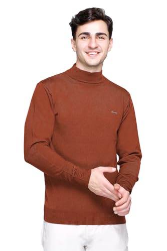 Image of GODFREY Woolen Full Sleeve Sweaters for Men Winter Wear - Turtle Neck Pullover for Men Stylish