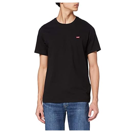Levi's SS Original HM tee Mineral Black T-Shirt, M para Hombre