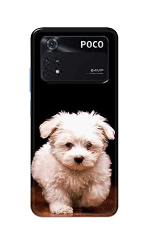 Image of PRINTFIDAA� Printed Hard Back Cover Case for Mi Poco M4 Pro 4G Back Cover (Puppy Dog) -2808