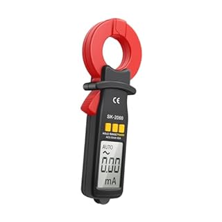 RASTKY Tester di Corrente di Dispersione Ad Alta Precisione 60A Range Auto Range Hold Amperometro Pinza Amperometrica per Strumento Professionale di Rilevamento Microcorrente (SK-2060 CA 0,05 mA-60 A)