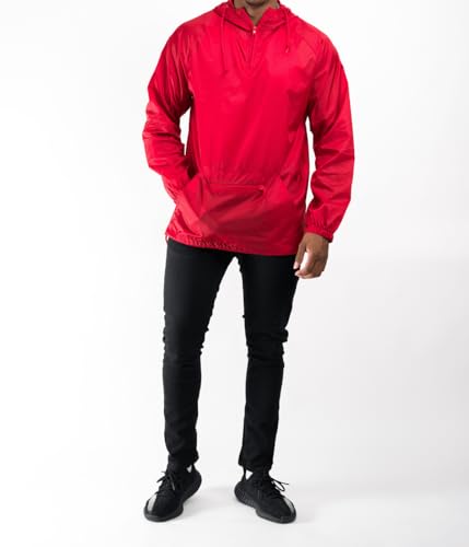 Image of Cottonhood Packable Windbreaker Jacket for Men - Water-Resistant Pullover Windbreaker, Nylon Shell, Lightweight Rain Jacket